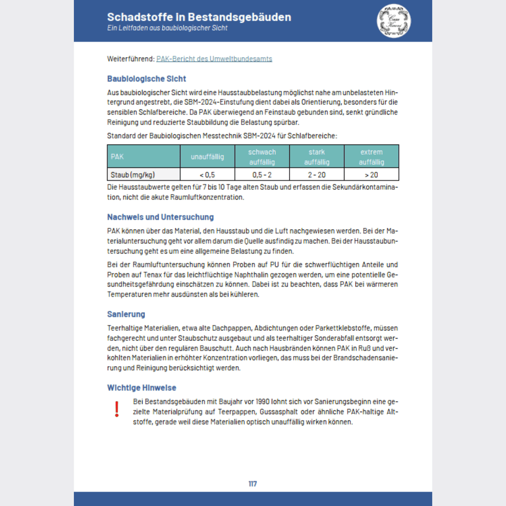 Schadstoffe in Bestandsgebäuden. Ein Leitfaden aus baubiologischer Sicht