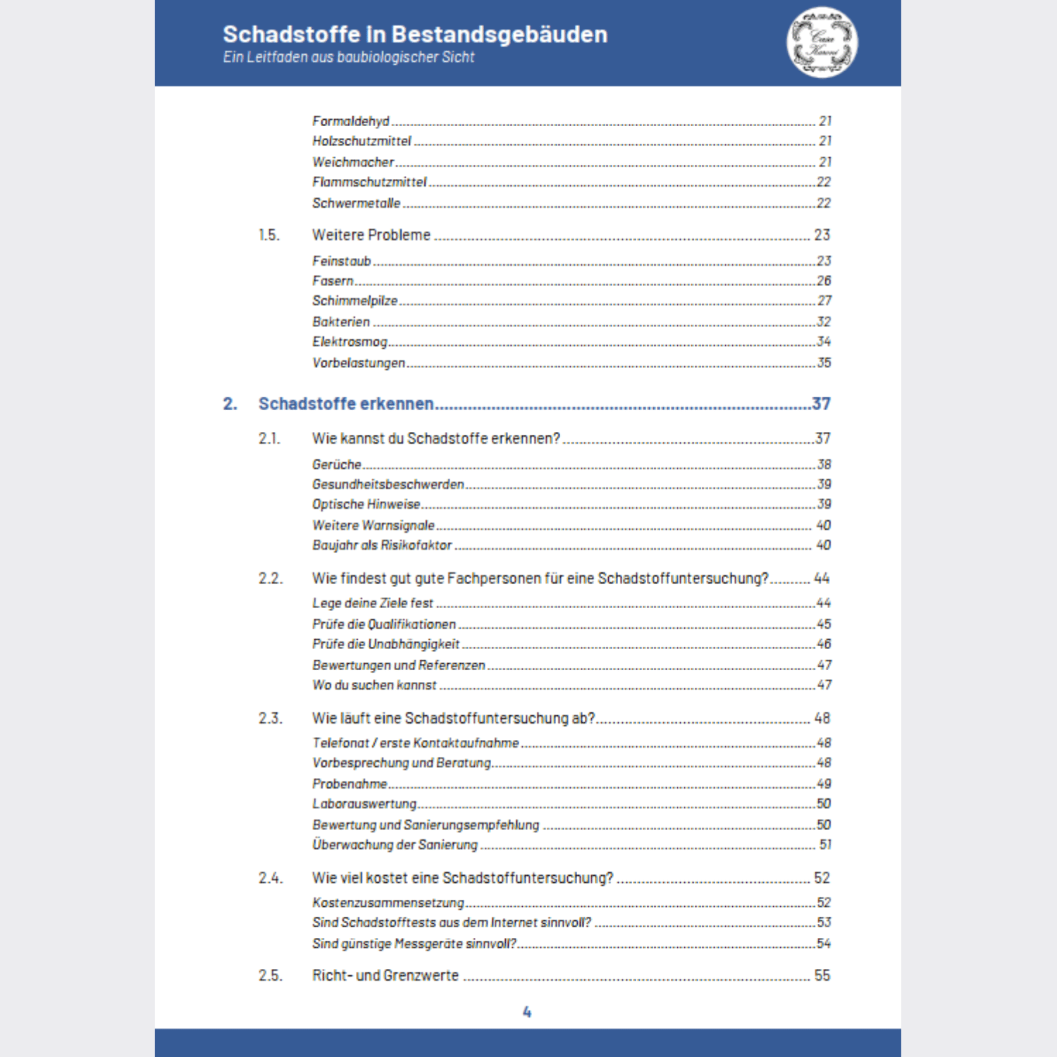 Schadstoffe in Bestandsgebäuden. Ein Leitfaden aus baubiologischer Sicht