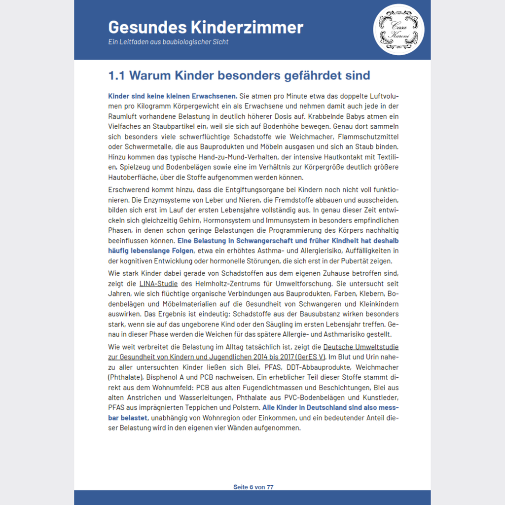 Leitfaden - Gesundes Kinderzimmer (digital)