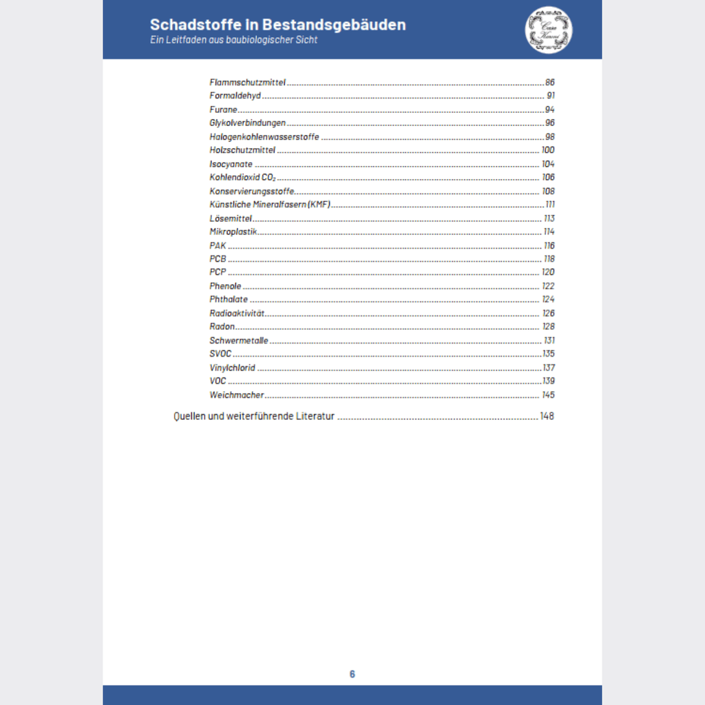 Schadstoffe in Bestandsgebäuden. Ein Leitfaden aus baubiologischer Sicht