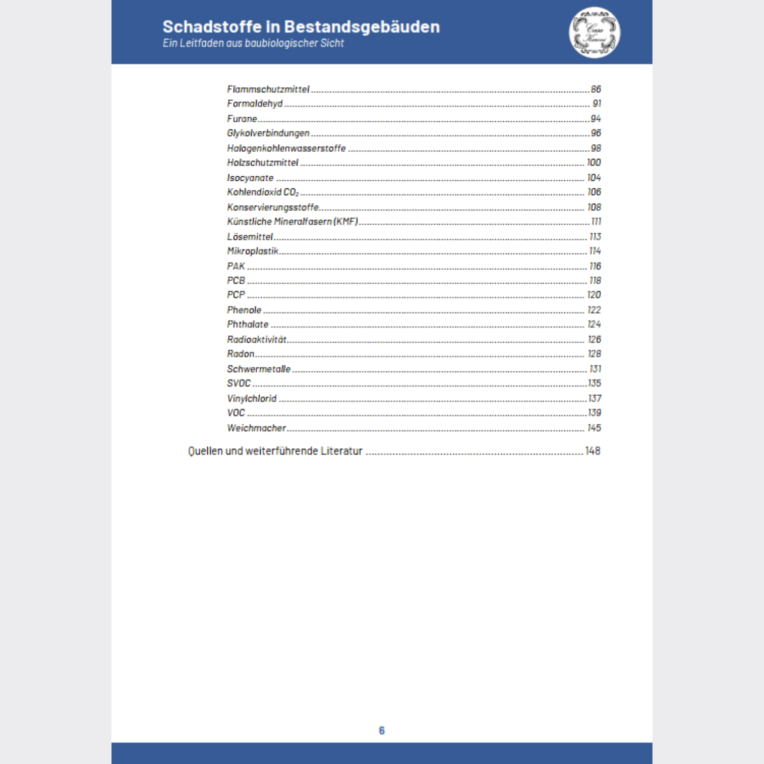Schadstoffe in Bestandsgebäuden. Ein Leitfaden aus baubiologischer Sicht
